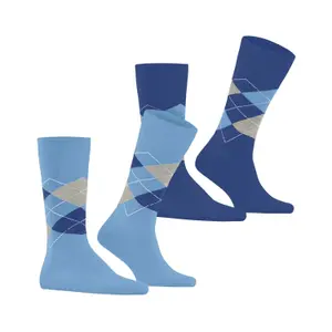 Football Socks Burlington Everyday Argyle (x2) image-1