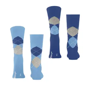 Football Socks Burlington Everyday Argyle (x2) image-2