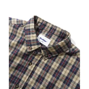 Langærmet ternet skjorte Butter Goods image-3