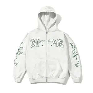 Sweatshirt med huva och dragkedja Butter Goods Thirteen