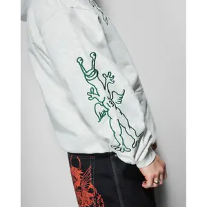 Sweatshirt med huva och dragkedja Butter Goods Thirteen image-3