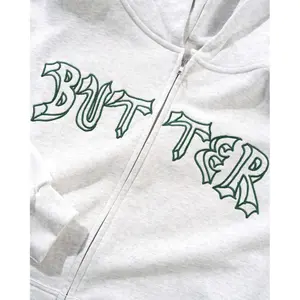 Sweatshirt med huva och dragkedja Butter Goods Thirteen image-4