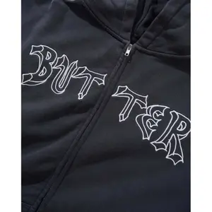 Sweatshirt med huva och dragkedja Butter Goods Thirteen image-3