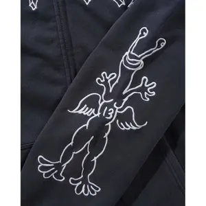 Sweatshirt med huva och dragkedja Butter Goods Thirteen image-4