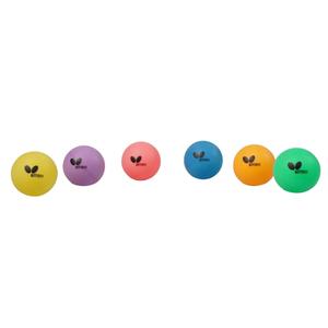 Tischtennisball Butterfly Coloured (x6) image-1