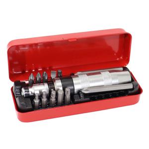 Impact screwdriver with bit for Phillips, hexagonal and torx screws + 2 x 80 mm Phillips screwdriver bits Buzzetti 4918 image-1