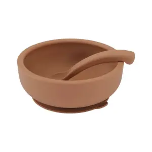 Zuignap kom + deksel en lepel By Lille Vilde image-1