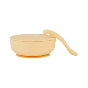 Ciotola a ventosa + coperchio e cucchiaio By Lille Vilde image-0