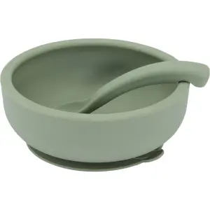 Schüssel mit Saugnapf + Deckel und Löffel By Lille Vilde image-1