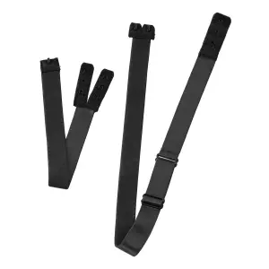 Low-back suspenders with 2 hooks for women Bye Bra (x3) image-1