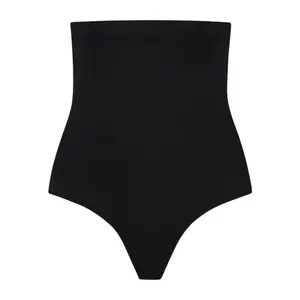 High-waisted women's shaping thong Bye Bra Soft Touch Seamless image-0