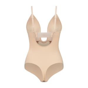 Kobiece body modelujące z dekoltem w kształcie V Bye Bra image-1