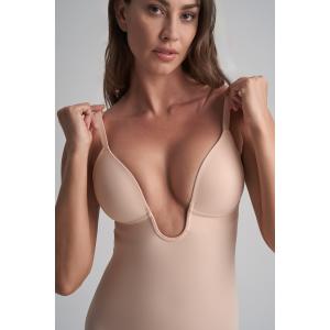 Kobiece body modelujące z dekoltem w kształcie V Bye Bra image-5