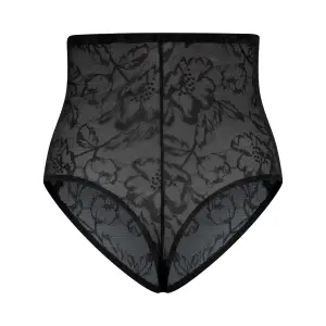 Cinta modeladora de cintura alta em renda para mulher Bye Bra image-5