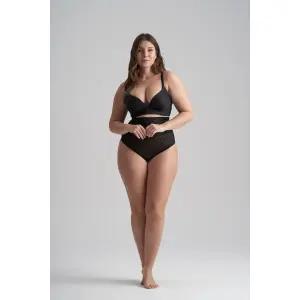 Cinta modeladora de cintura alta em renda para mulher Bye Bra image-3
