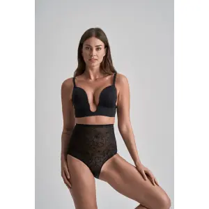 Culotte gainante taille haute en dentelle femme Bye Bra image-2