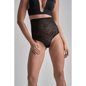 Culotte gainante taille haute en dentelle femme Bye Bra image-1