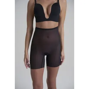 Women's tulle shorts Bye Bra High Waist image-1