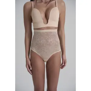 Culotte gainante taille haute en dentelle femme Bye Bra image-1