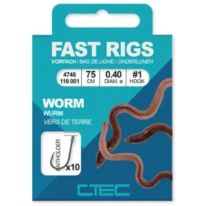 Haken C-Tec Fast Rigs Worm Baithold (x10) image-1