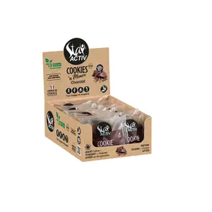 Expositor de 14 galletas de chocolate negro Stay'Activ image-0