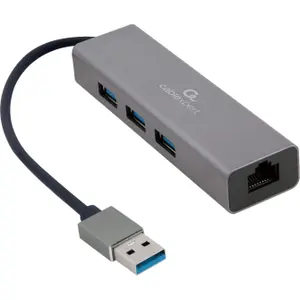 Tarjeta de red USB-C 3.0 a RJ45 y Hub de 3 puertos Cablexpert