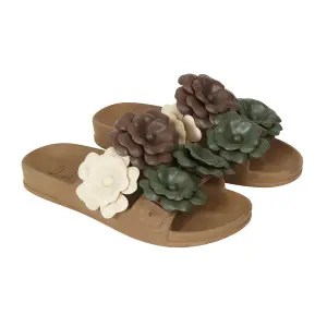 Women's slides Cacatoès Camelia image-1