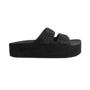 22s1000cg-020-damessandalen-cacatoes-caipirinha-glitter-zwart