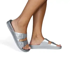 Girl's sandals Cacatoès Anjo Metallic image-1