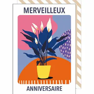 Carte double Cake And Crayons Anniversaire image-0