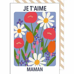 Carte double Cake And Crayons Maman image-0