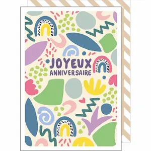 Carte double Cake And Crayons Anniversaire image-0