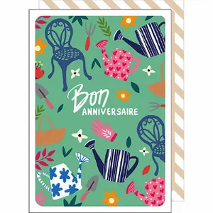 Carta doppia Cake And Crayons Anniversaire image-0