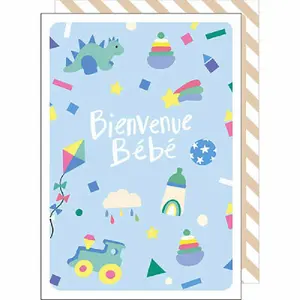 Carta doppia Cake And Crayons Naissance image-0