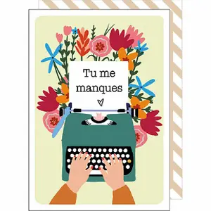 Carte double Cake And Crayons Attention image-0