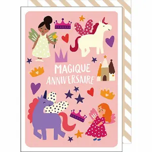 Doppelte Karte Cake And Crayons Anniversaire image-0