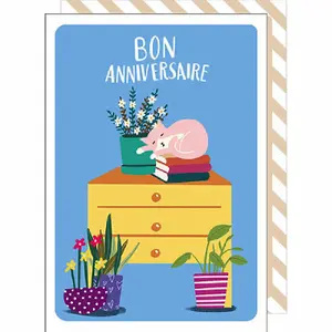 Tarjeta doble Cake And Crayons Anniversaire image-0