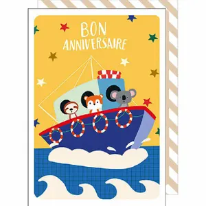 Doppelte Karte Cake And Crayons Anniversaire image-0