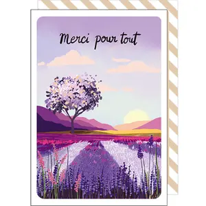 Doppelte Karte Cake And Crayons Merci image-0