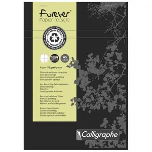 Notizblock mit geheftetem Briefkopf 200 Seiten klein kariert Calligraphe Forever A5 image-0
