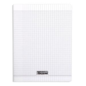 Cahier piqué A4 96 pages grands carreaux Calligraphe 8000 Polypro