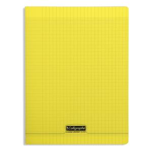 Cahier piqué 96 pages grands carreaux Calligraphe 8000 Polypro
