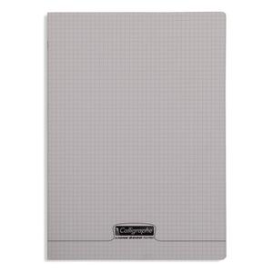 18336c-quilted-notebook-a4-96-pages-small-squares-calligraphe-8000-polypro-grey-21x29-7-cm