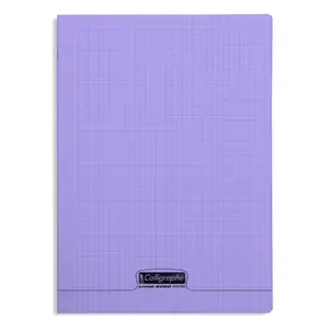 Cahier piqué A4 96 pages petits carreaux Calligraphe 8000 Polypro image-0
