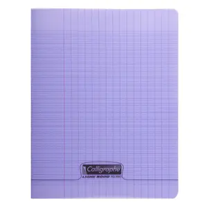 Cahier piqué 192 pages grands carreaux Calligraphe 8000 Polypro image-0