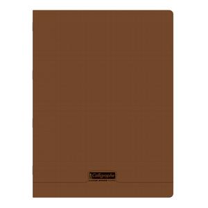 18481c-taccuino-trapuntato-di-48-pagine-a-quadretti-grandi-calligraphe-8000-polypro-marrone-24x32-cm