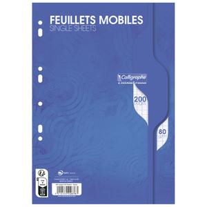 2676c-foglio-mobile-in-pellicola-a4-200-pagine-perforate-quadretti-grandi-calligraphe-ligne-7000-80g-bianco-21x29-7-cm