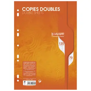 Doppie copie perforate in pellicola seyes Calligraphe 120 pages Ligne 7000 image-0