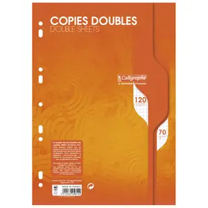 Copie di 120 pagine avvolte in pellicola e con doppia perforazione Calligraphe Ligne 7000 image-0