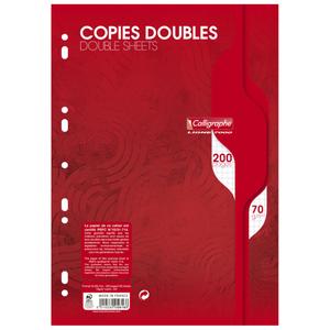 Dobbelthullede kopier i film, 200 sider Calligraphe Ligne 7000